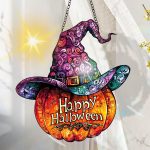 Colorful Acrylic Suncatcher, Halloween Hanging Window