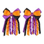 Halloween Hair Bow Clips 3 Inch Curly Ribbon Hair Clips