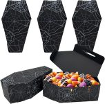 FRIDAY NIGHT Halloween Coffin Paper Boxes 16 PCS Snack