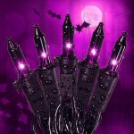 Purple Halloween Lights,50 Count Incandescent Halloween