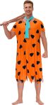 AOBUTE Adult Men Halloween Costume Orange Tunic with