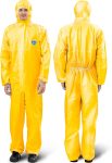 Medtecs Hazmat Suits - 6 Sizes Options - Disposable