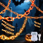 Halloween Chain String Lights,10.5 FT 175LED Plastic
