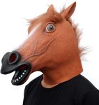 Creepy Party Horse Head Mask - Animal Halloween Costume