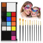Face Body Paint Kit for Kids Adults-Washable 18 Colors