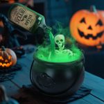 Cauldron Halloween Decorations Indoor - Skeleton DIY