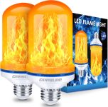 CPPSLEE Upgraded LED Flame Light Bulbs, 4 Modes