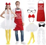 10 PCS Chicken Couple Costume, Couples Costumes for