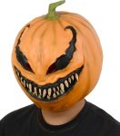 Creepy Pumpkin Mask, Scary Pumpkin Head Mask For