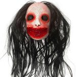 Homgaty Halloween Scary Mask with Hair - Creepy Ghost
