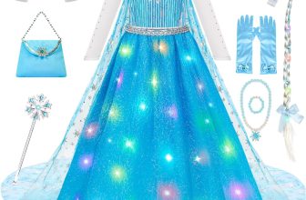 Meland Princess Dress Up for Girls – Light Up Halloween