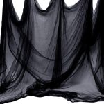 Whaline Halloween Black Creepy Cloth 276 x 87 inch