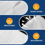 CAREGY Hazmat Suits Protective Coveralls with Hood,