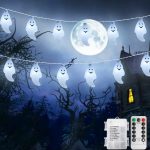 Curyidy White Ghost String Lights Halloween