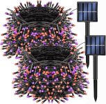 Dazzle Bright 2 Pack Total 400LED 132FT Halloween Solar