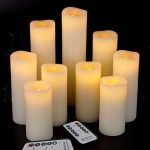 antizer Flameless Candles Led Candles Pack of 9 (H 4"