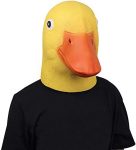 MOLEZU Duck Head Mask for Adult Halloween Deluxe Latex