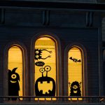 CCINEE 10PCS Giant Halloween Window Clings Novelty Cute