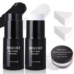 MEICOLY Black White Face Body Paint Stick Set with