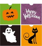 72 Pack Halloween Bags - Goodie, Candy, Treat, Goody,