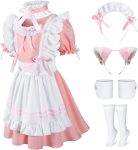 Girls French Maid Costume Maid Apron Fancy Dress