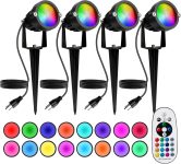 Halloween Christmas Spotlight Outdoor: 12W RGBW LED