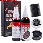 MEICOLY 5PCS Halloween Fake Blood Makeup Kit,Special