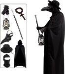 Scary Halloween Costumes for Men, Plague Doctor Costume