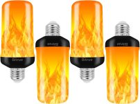Bitrue LED Flame Effect Light Bulb, 4 Modes Flame Light