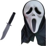 Scary Scream Face Mask for Halloween Horror Scream Face