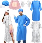 Mepase 6 Pcs Halloween Couples Costume for Adult Doctor