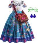 Mirabel Costume for Girls Magic Family Dress Cosplay