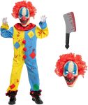 Scary Halloween Costumes for Kids Clown Costume Boys