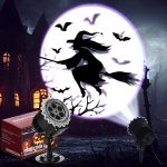 Halloween Projector Light with 1 Film Slides Holiday