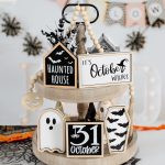 DAZONGE Halloween Decorations | 6PCS Halloween Tiered