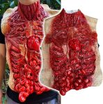 Bloody Intestine Torso Chest Fake Dead Body Creepy