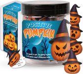 Positive Pumpkin Jar for Women & Teens, Decorative Jar