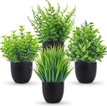 Der Rose Fake Plants 4 Packs Artificial Plants Small