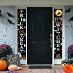 Halloween Porch Decorations,Trick or Treat & It's