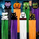 Tenceur 8 Pcs Halloween Ghost Hanging Decorations with