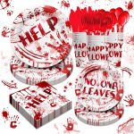 Halloween Party Supplies Tableware Set - Bloody Scary