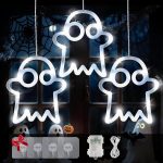 Halloween Decorations Lights, 39 LED 3 White Ghost USB