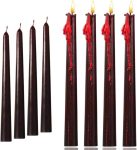 4 Pcs10inch Black Bleeding Taper Candle Vampire Tears