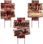 Halloween Decorations, 3 Pack 19" x 16" Yard Signs