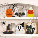 6PCS Halloween Wooden Decor - Halloween Decorations