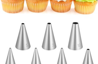 Round Piping Tips, 7 Pcs Small Piping Tips Stainless