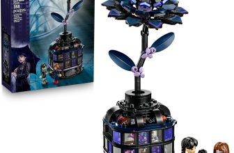 LEGO Wednesday Black Dahlia Flower Building Toy -