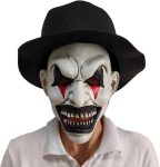 Bulex Halloween Killer Clown Mask Costume with Hat
