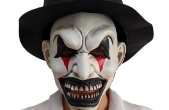 Bulex Halloween Killer Clown Mask Costume with Hat