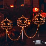 Halloween Walkway Lights,163LED Outdoor Pumpkin